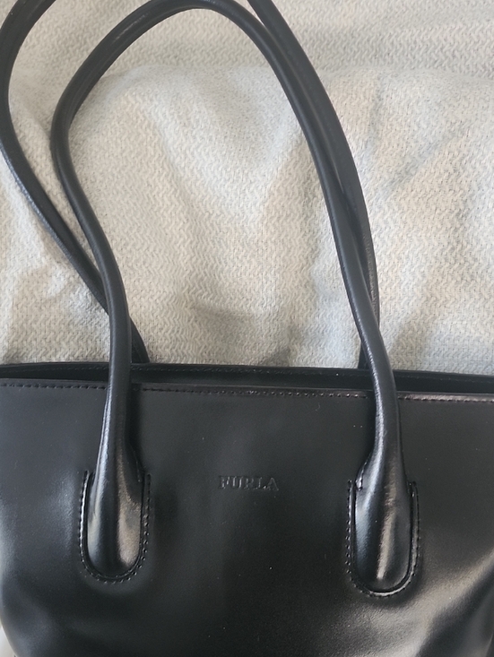 Furla Handbags - Furla Black Leather Tote with Double Handles